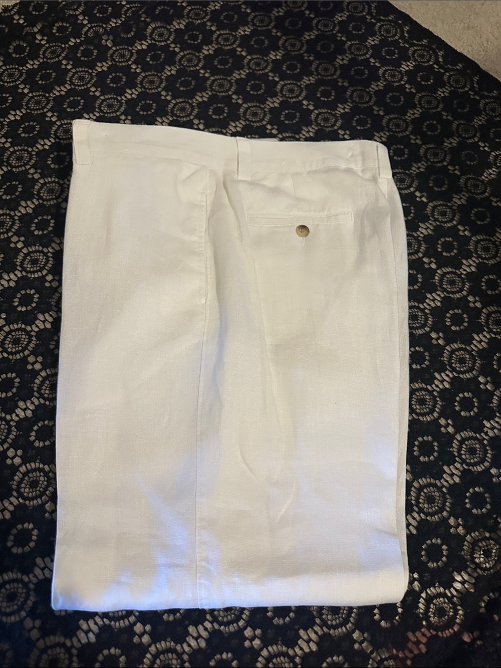 VTG Charleston Twills Men’s Linen Pleated Front Trousers 34x30
